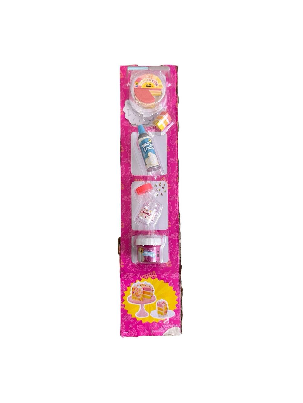 MGA Miniverse Make It Mini Diner Series 3 Rainbow Cake New Whipped Cream